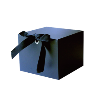 Rigid Paper Box With Ribbon Closure