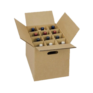 Wine Carton With Dividers