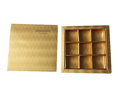 Metallic Chocolate Paper Box