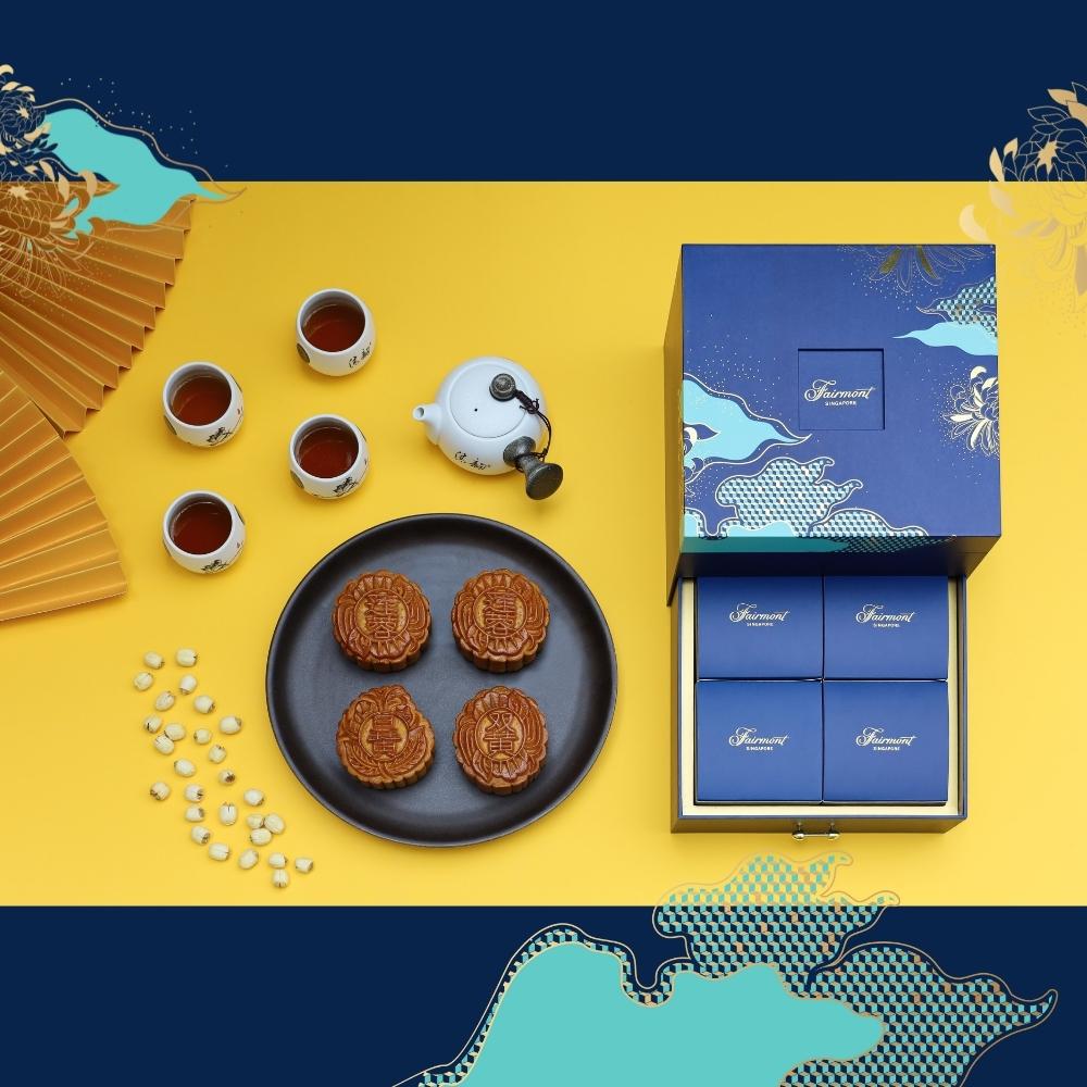 custom mooncake box - Fairmont Singapore