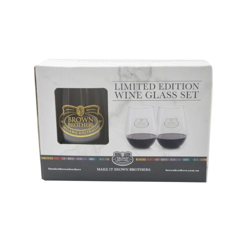 Custom Wine Glass Box (Brown Brothers)